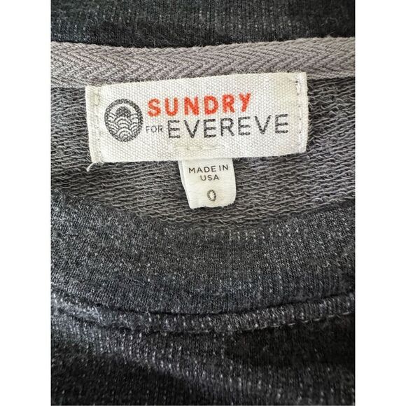 Sundry Camo Trapeze Long Sleeve Oversized Sweatshirt XS - Picture 4 of 8